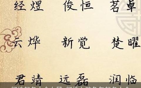 何姓起名大全女鼠 何姓女孩兔年起名大全