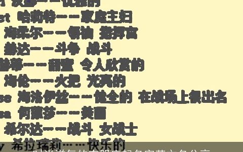 时尚洋气的衣服店起名字英文名分享