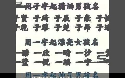 依字取名女孩优雅的名字