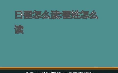 姓翟的男孩带廷的名字有哪些