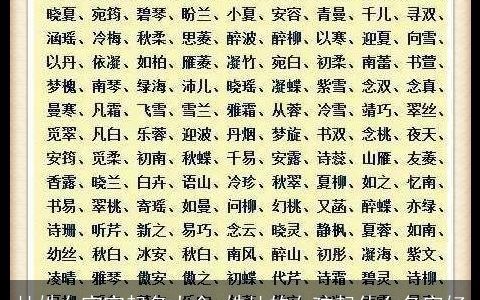 杜姓女宝宝起名大全 姓杜的女孩起什么名字好
