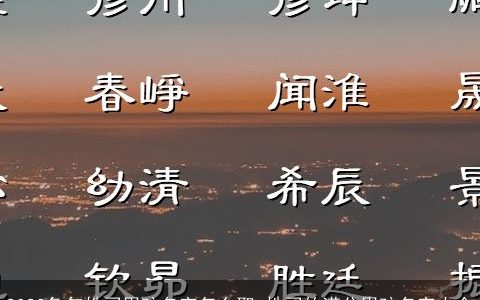 2023兔年姓司男孩名字怎么取 姓司的满分男孩名字大全