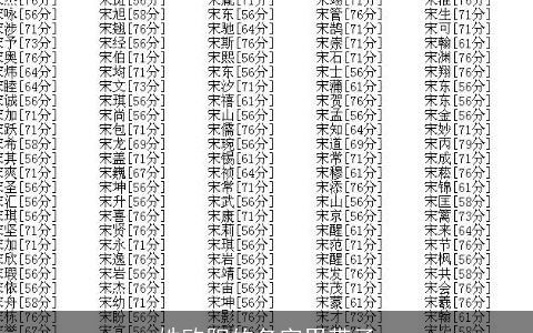 姓欧阳的名字男带子