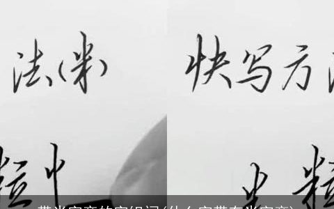 带米字旁的字组词(什么字带有米字旁)