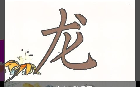 姓龙的男孩名字