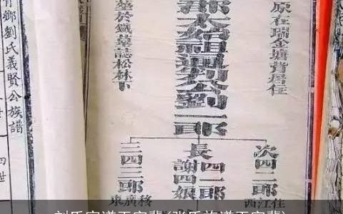 刘氏家谱玉字辈(张氏族谱玉字辈)