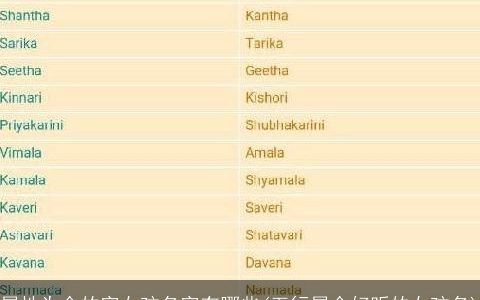 属性为金的字女孩名字有哪些(五行属金好听的女孩名)