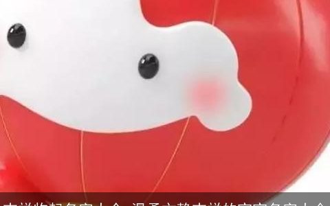 吉祥物起名字大全 温柔文静吉祥的宝宝名字大全