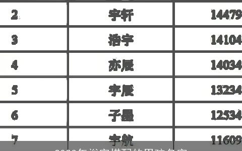 2024年裕字搭配的男孩名字