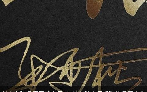 刘姓女孩名字高端大气 刘姓女孩大气好听的名字大全