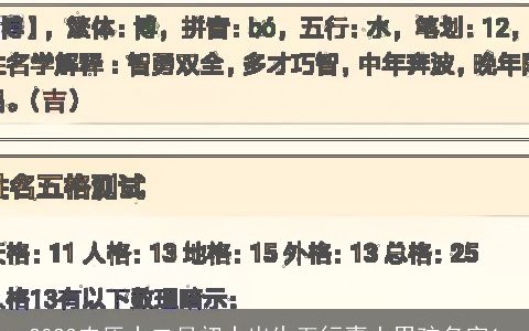2023农历十二月初十出生五行喜土男孩名字1