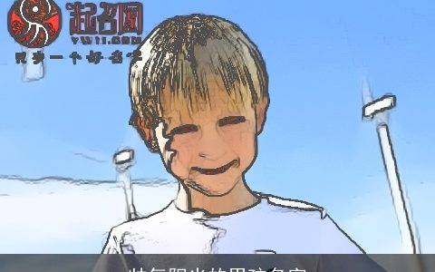 帅气阳光的男孩名字