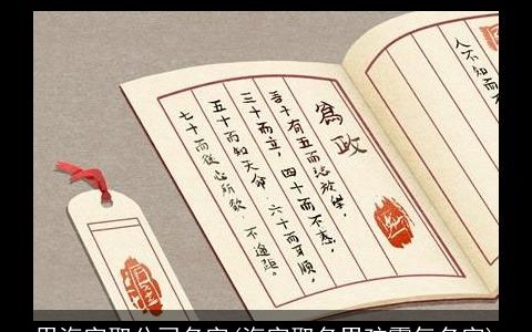 用海字取公司名字(海字取名男孩霸气名字)