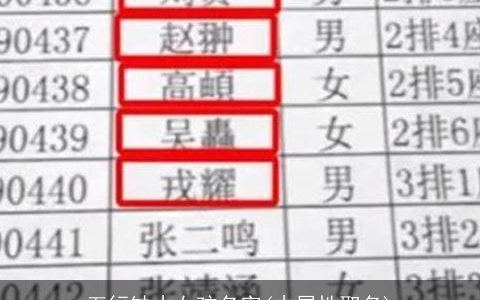 五行缺木女孩名字(木属性取名)