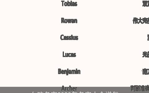 女孩名字2023年名字大全洋气