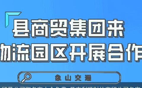 贸易公司取名字大全免费 最吉利旺财的商贸公司名字