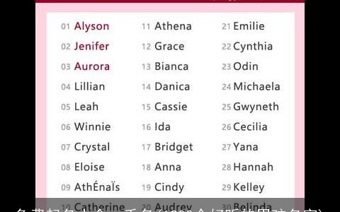 免费起名大全一千名(1200个好听的男孩名字)