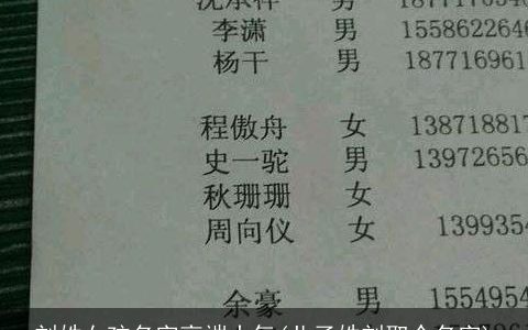 刘姓女孩名字高端大气(儿子姓刘取个名字)