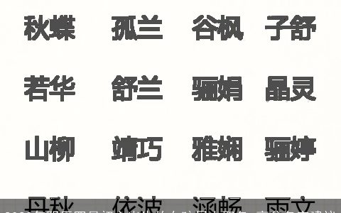 2023年阴历四月初六出生的女孩属土取名 高分名字建议