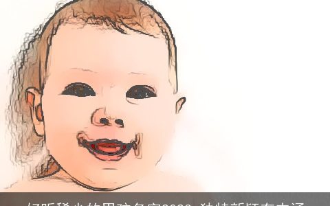 好听稀少的男孩名字2023 独特新颖有内涵