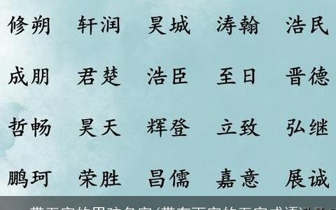带五字的男孩名字(带有而字的五字成语)