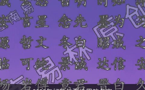 2023年好听的夏姓男孩名字