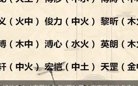 属性为土的字男孩名字(男孩带土字寓意好的名字)