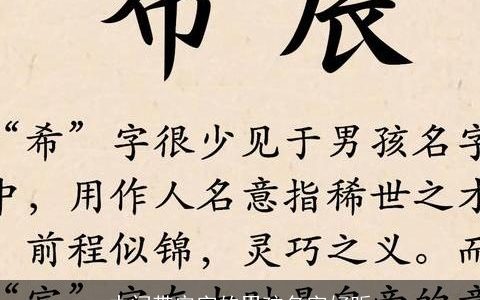 中间带宏字的男孩名字好听