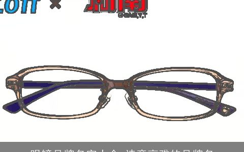 眼镜品牌名字大全 诗意高雅的品牌名