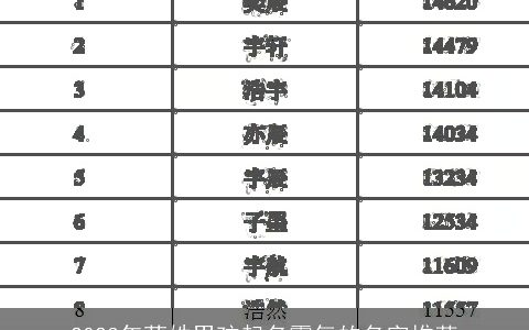 2024年茅姓男孩起名霸气的名字推荐