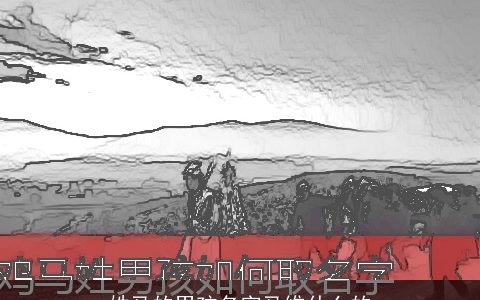 姓马的男孩名字马维什么的