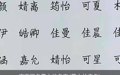 宝宝取名带水的名字(带水的店名)