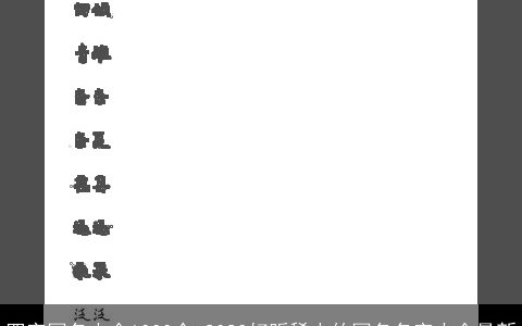 四字网名大全1000个 2023好听稀少的网名名字大全最新