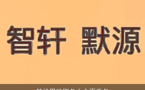 楚姓男孩取名大全不重名