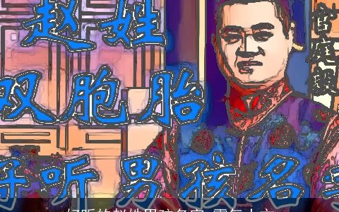 好听的赵姓男孩名字 霸气大方