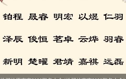 姓邓的男宝宝2023取名大全(姓邓的宝宝2023取名大全)