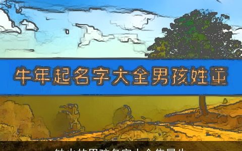 缺火的男孩名字大全集属牛