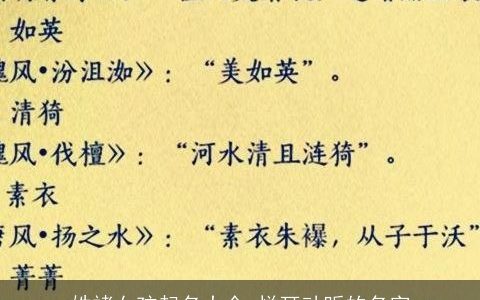 姓褚女孩起名大全 悦耳动听的名字
