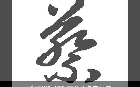 姓蔡男孩好听高分的名字推荐