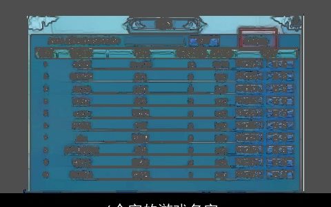 6个字的游戏名字_