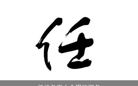 任姓名字大全男孩取名