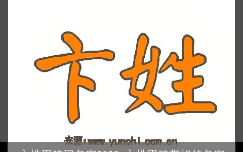 卞姓男孩取名字2023 卞姓男孩带旭的名字