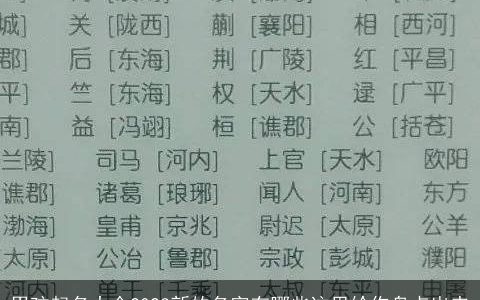 男孩起名大全2024新的名字有哪些这里给你盘点出来