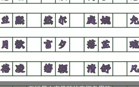 五行属土字最旺的字取名男孩