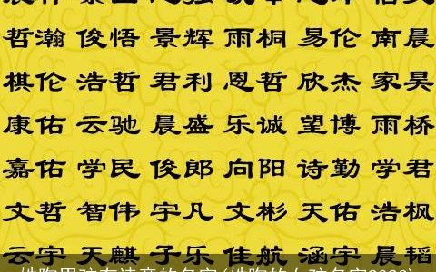 姓陶男孩有诗意的名字(姓陶的女孩名字2024)