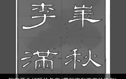 铠字开头好听的名字(带铠字和西字的诗句)