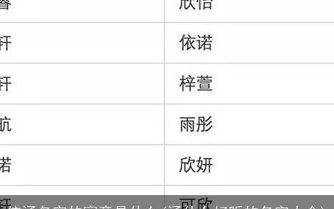 依涵名字的寓意是什么(涵什么好听的名字大全)