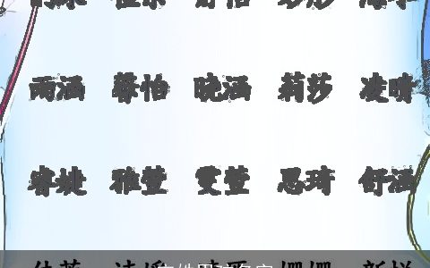 宋姓男孩名字