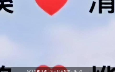 2024年正月初九出生的男孩贵人多 取名字大全 帅气有涵养的男孩名字大全最新