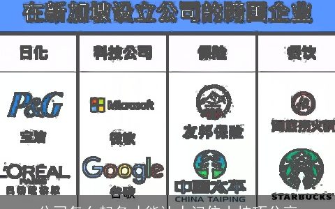 公司怎么起名才能让人记住小技巧分享